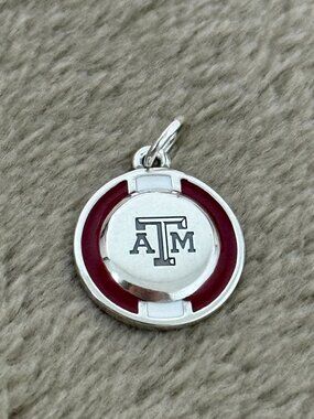 Enamel Texas A&M University School Spirit Charm